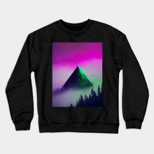 Mystical Mountain: A Surreal Journey into the Unknown Crewneck Sweatshirt